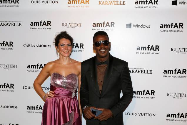 O músico Seu Jorge e a mulher Mariana Jorge O músico Seu Jorge e a mulher Mariana Jorge