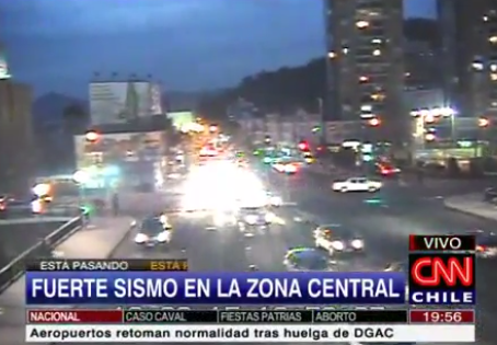Terremoto de 7,2 graus atinge Santiago, no Chile