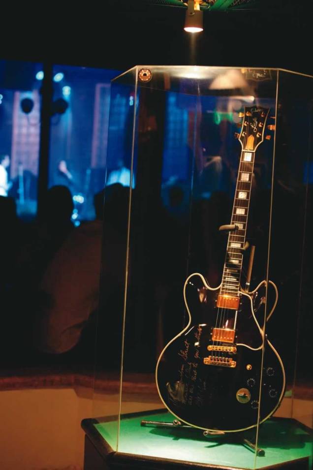 A guitarra de B.B.King no Bourbon Street em São Paulo A guitarra de B.B.King no Bourbon Street em São Paulo