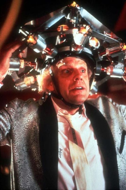 De Volta para o Futuro 2: Christopher Lloyd, como o cientista Doc Brown De Volta para o Futuro 2: Christopher Lloyd, como o cientista Doc Brown