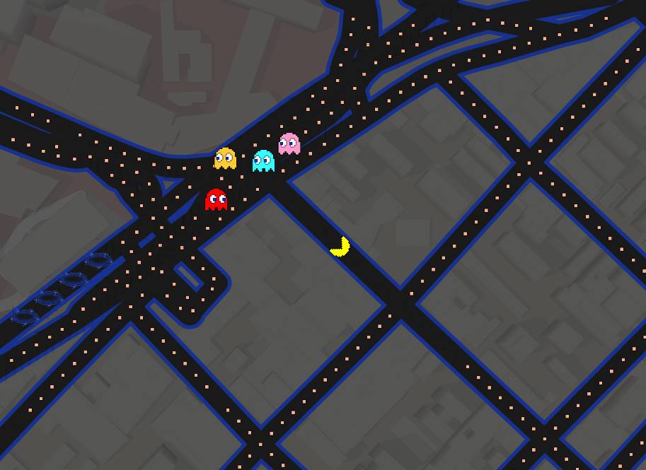 Google lança Pac-Man que pode ser jogado no mapa da capital