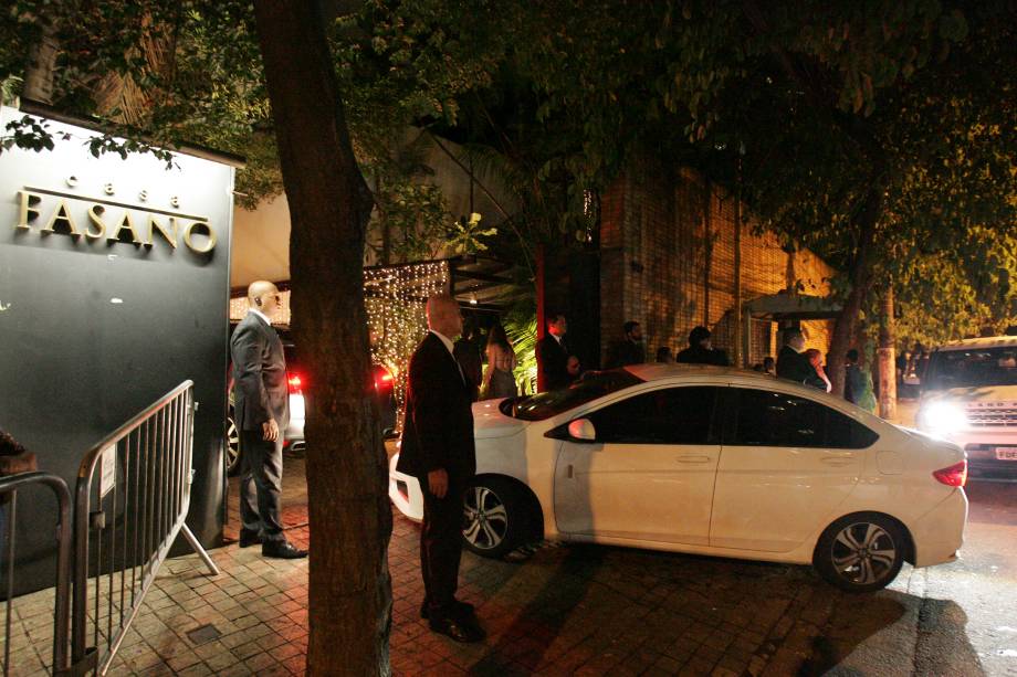 Entrada da Casa Fasano, sede da festa
