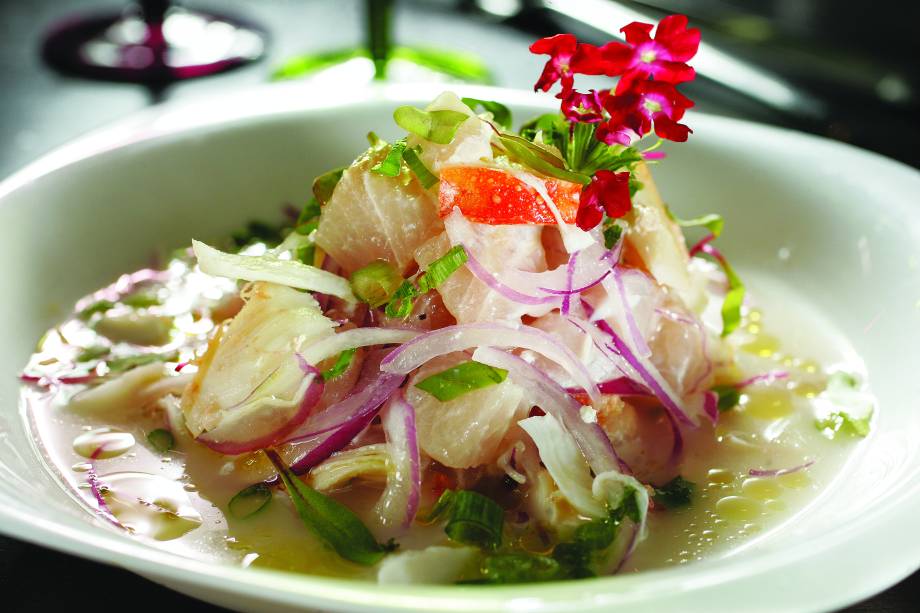 Killa Novoandino: ceviche del pacífico, com lagosta e peixe branco, por R$ 38,00