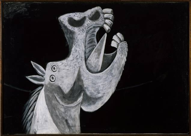 Cabeça de cavalo. Esboço para “Guernica” (3 de maio de 1937), da exposição Picasso e a Modernidade Espanhola Cabeça de cavalo. Esboço para “Guernica” (3 de maio de 1937), da exposição Picasso e a Modernidade Espanhola