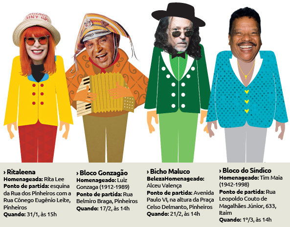 Folia dos blocos de rua começa no dia 31