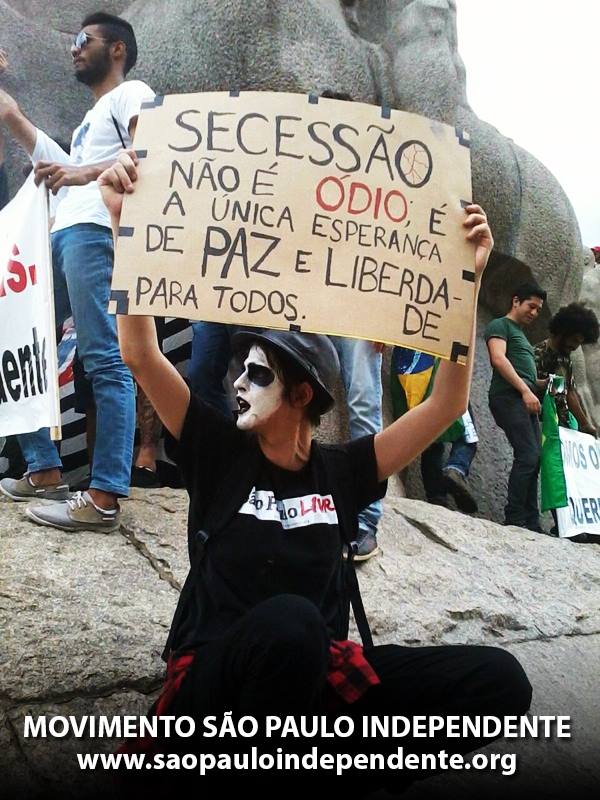 Manifestação realizada no Monumento às Bandeiras Manifestação realizada no Monumento às Bandeiras