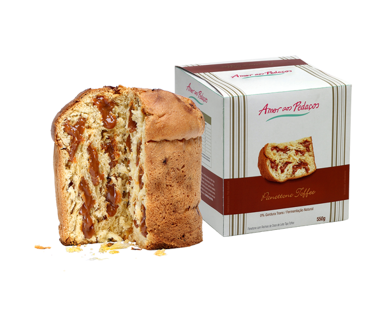 Panetone de toffe do Amor aos Pedaços (R$ 69,00) Panetone de toffe do Amor aos Pedaços (R$ 69,00)