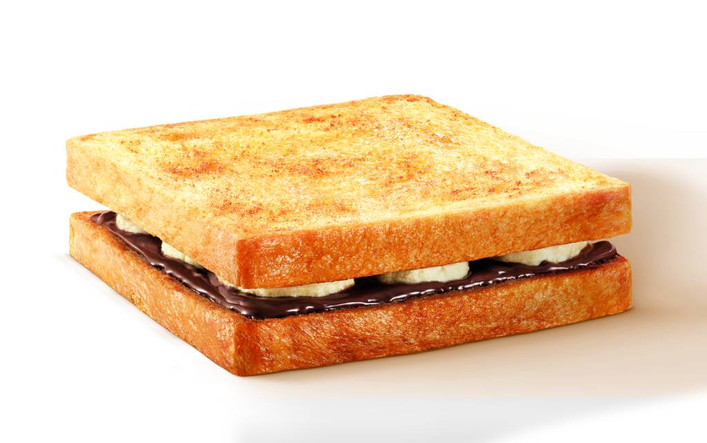 Tostex faz lanches com Nutella