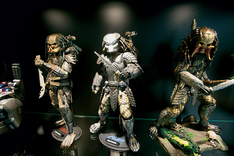 Miniaturas do filme O Predador com acessórios intercambiáveis Miniaturas do filme O Predador com acessórios intercambiáveis