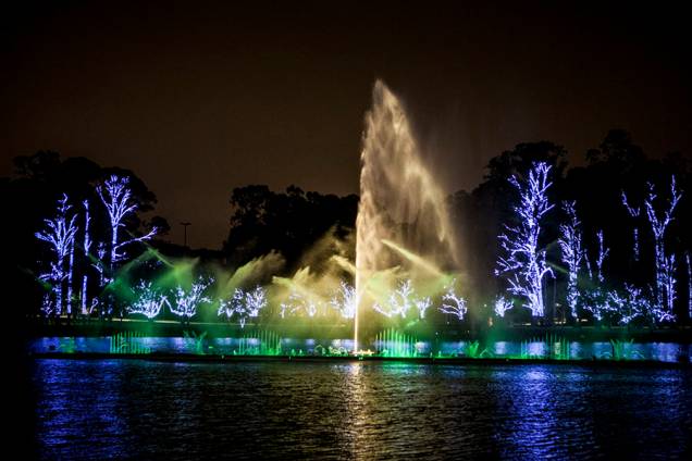 Fonte do Parque do Ibirapuera: espetáculo de cores e luzes dura apenas 25 minutos Fonte do Parque do Ibirapuera: espetáculo de cores e luzes dura apenas 25 minutos