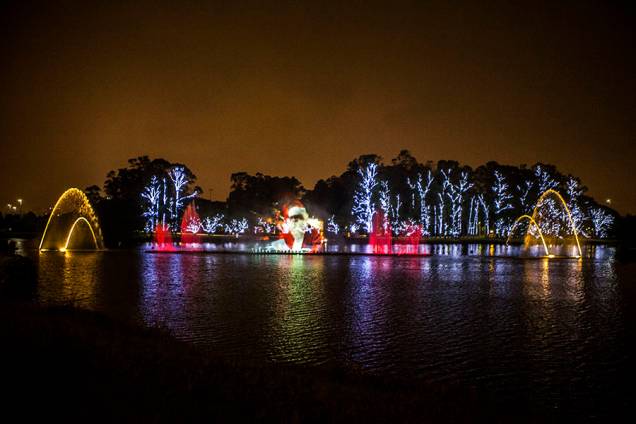 Este ano, cerca de 200 árvores foram decoradas com 1 milhão de lâmpadas de LED Este ano, cerca de 200 árvores foram decoradas com 1 milhão de lâmpadas de LED