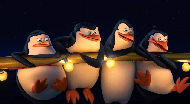 Os Pinguins de Madagascar: os pinguins Capitão, Kowalski, Rico e Recruta Os Pinguins de Madagascar: os pinguins Capitão, Kowalski, Rico e Recruta