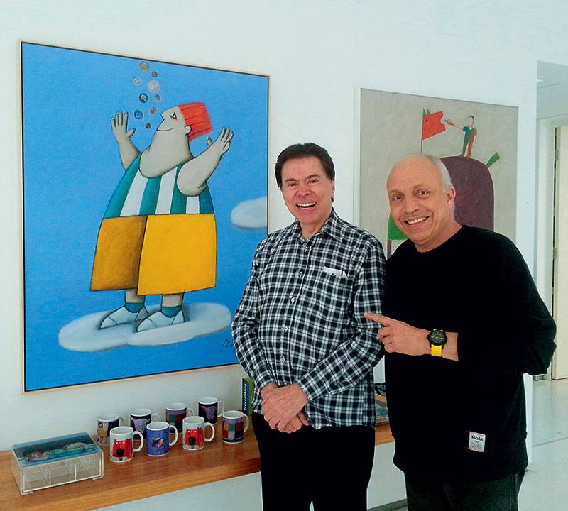 silvio santos e gustavo rosa