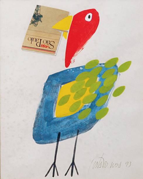 Tela dedicada a Veja São Paulo, de 1993 Tela dedicada a Veja São Paulo, de 1993