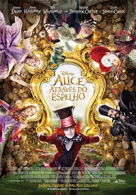 Alice Através do Espelho: pôster do filme Alice Através do Espelho: pôster do filme