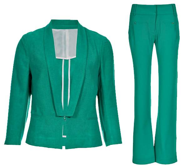 	De viscose. Blazer, R$ 698,00, e cal&ccedil;a, R$ 498,00. Fillity para Farfetch, ☎ 3958-8695, www.farfetch.com.br.