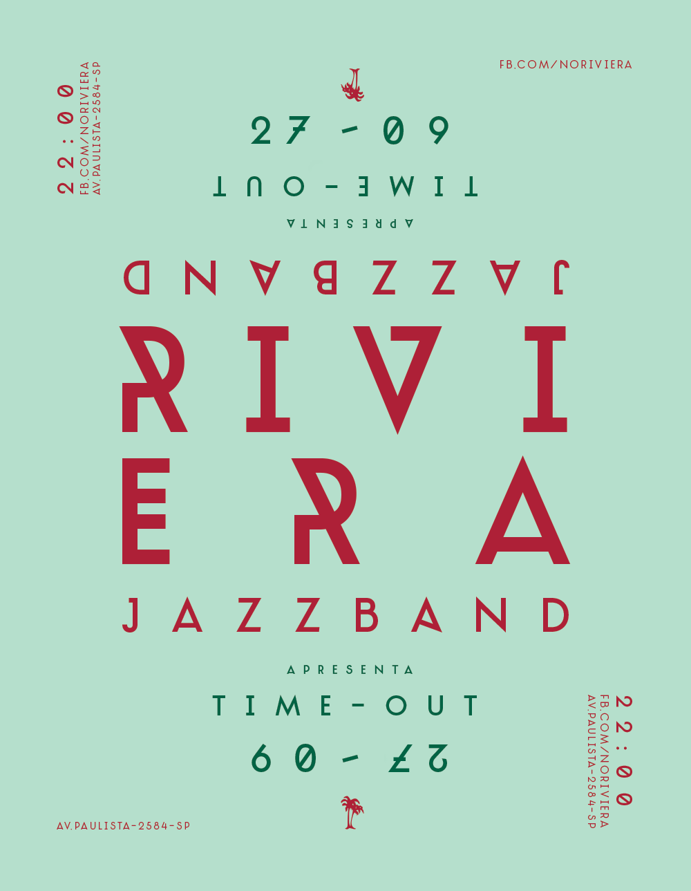 Os primeiros cartazes: Riviera Jazz Band interpreta o cl&aacute;ssico &aacute;lbum Time Out na estreia da noite de Facundo
