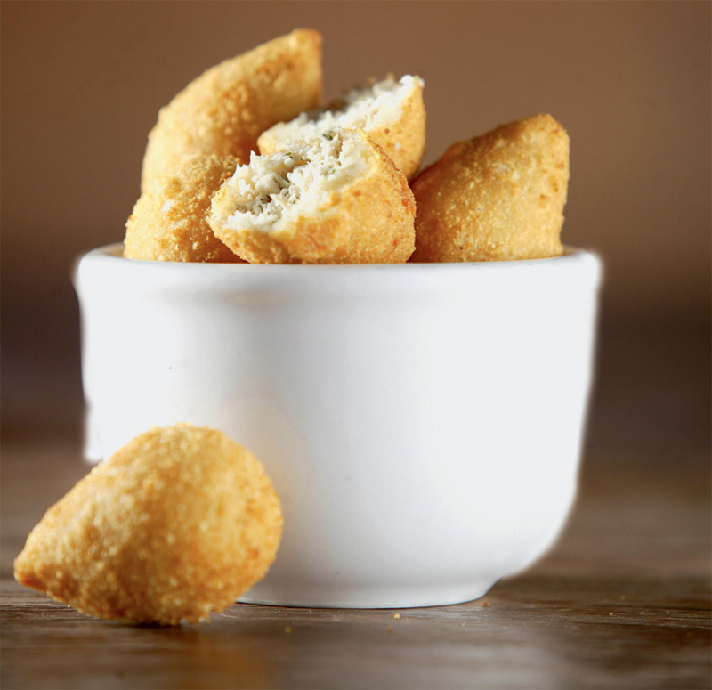 Por&ccedil;&atilde;o de coxinhas com catupiry do Frang&oacute;