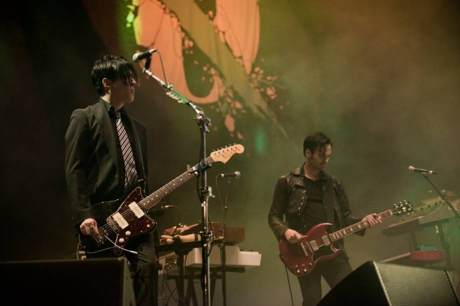 O Queens of the Stone Age, que tocou uma faixa exclusiva do novo álbum no Lollapalooza 2013