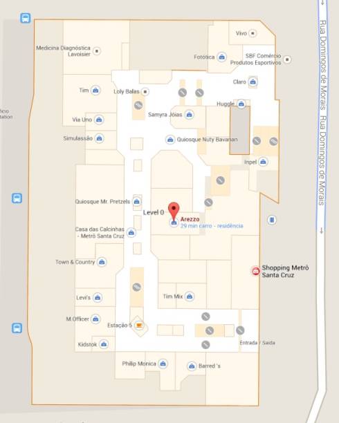 Google Indoor Maps: Shopping Santa Cruz