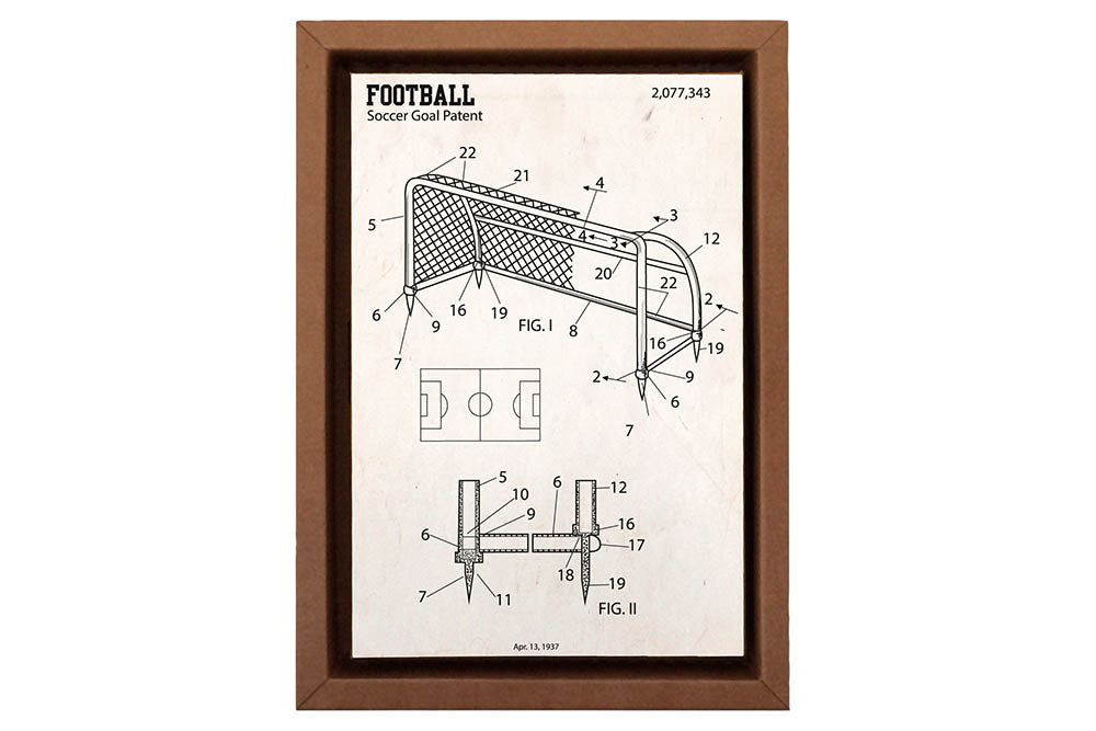 Gravura digital com moldura feita de papel&atilde;o reciclado: R$ 55,00