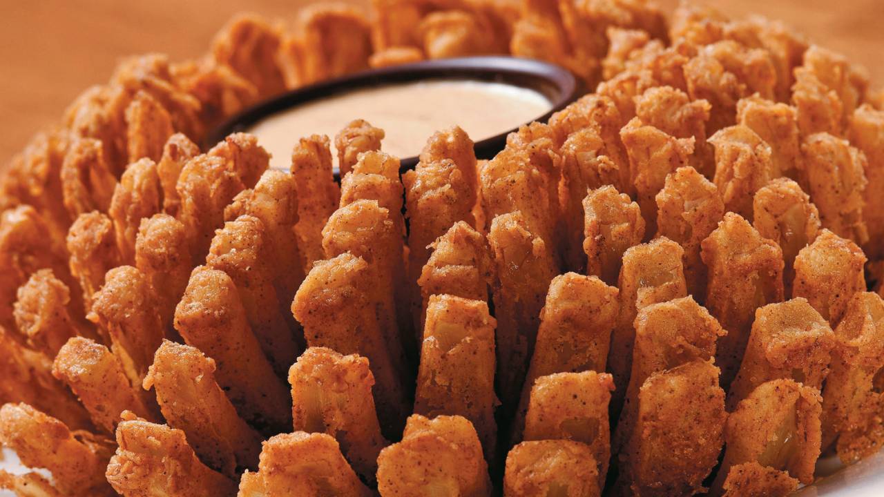 BloominOnion, cebola gigante frita, do Outback Steakhouse