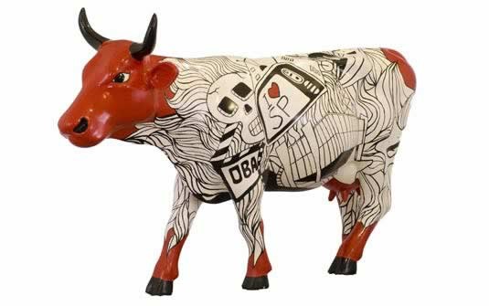 Artista participante da Cow Parade continua em coma