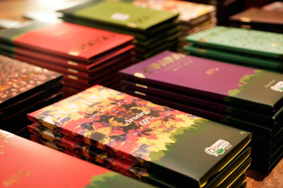 Tabletes de chocolate com concentração entre 30% e 100% Tabletes de chocolate com concentração entre 30% e 100%