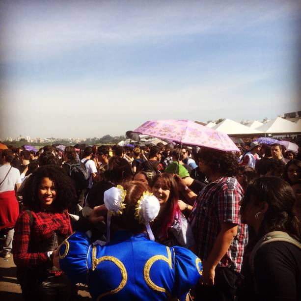 Visitantes no encontro realizado no Campo de Marte Visitantes no encontro realizado no Campo de Marte