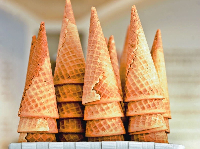 As casquinhas no balcão: crocantes As casquinhas no balcão: crocantes