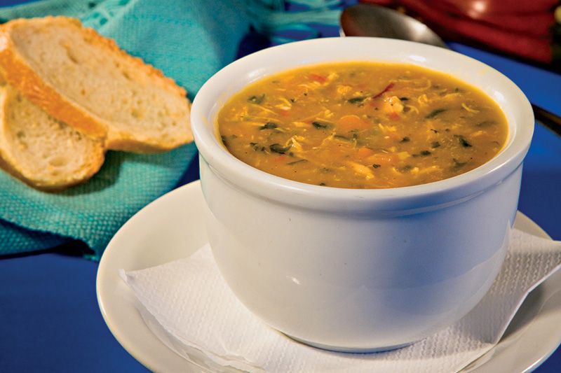 Bar do Juarez: canja com com frango desfiado Bar do Juarez: canja com com frango desfiado