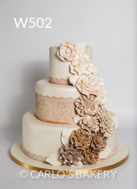 Bolo de casamento feito pela Carlos Bakery, de Buddy Valastro