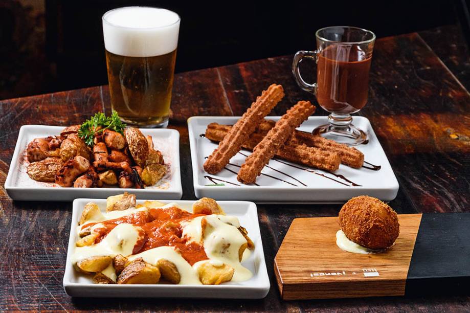 A degustação: tapas espanholas A degustação: tapas espanholas