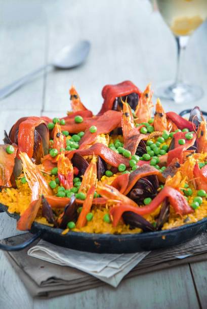 A paella de frutos do mar: a estrela continua no cardápio A paella de frutos do mar: a estrela continua no cardápio