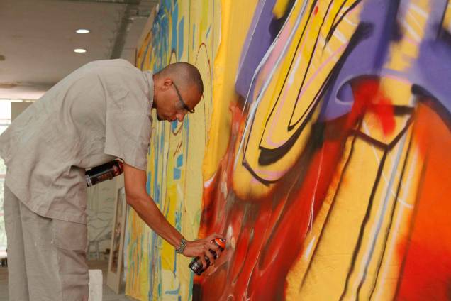 O mineiro Edmun trabalhando O mineiro Edmun trabalhando