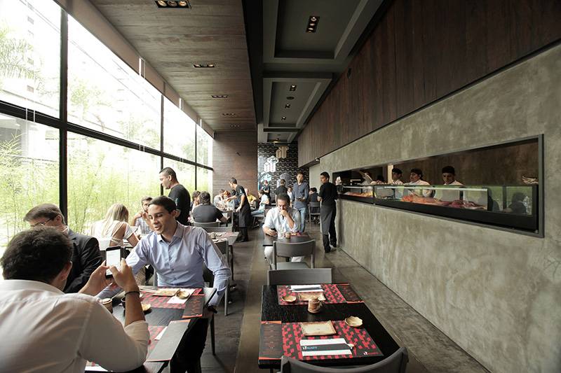 O ambiente do restaurante