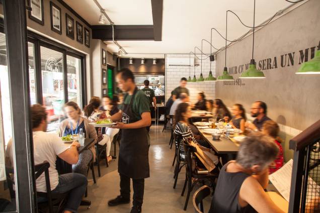 O ambiente é agradável O ambiente é agradável