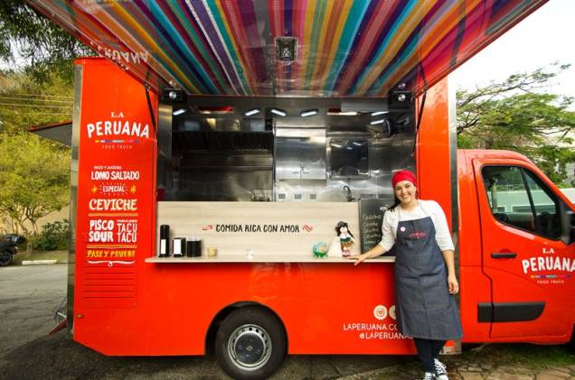 A peruana Marisabel Woodman e seu food truck A peruana Marisabel Woodman e seu food truck
