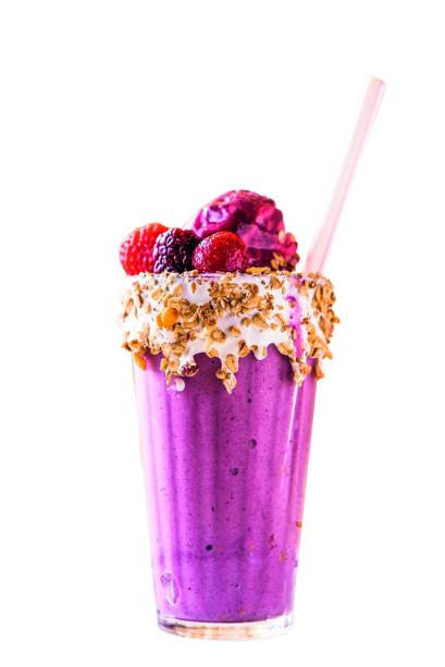 Milk-shake: frutas vermelhas frescas Milk-shake: frutas vermelhas frescas
