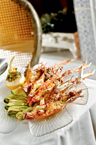 Cardápio: lagostim com abobrinha Cardápio: lagostim com abobrinha