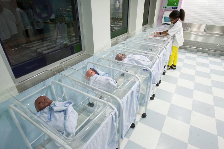 A sala da maternidade, que fica dentro do hospital A sala da maternidade, que fica dentro do hospital