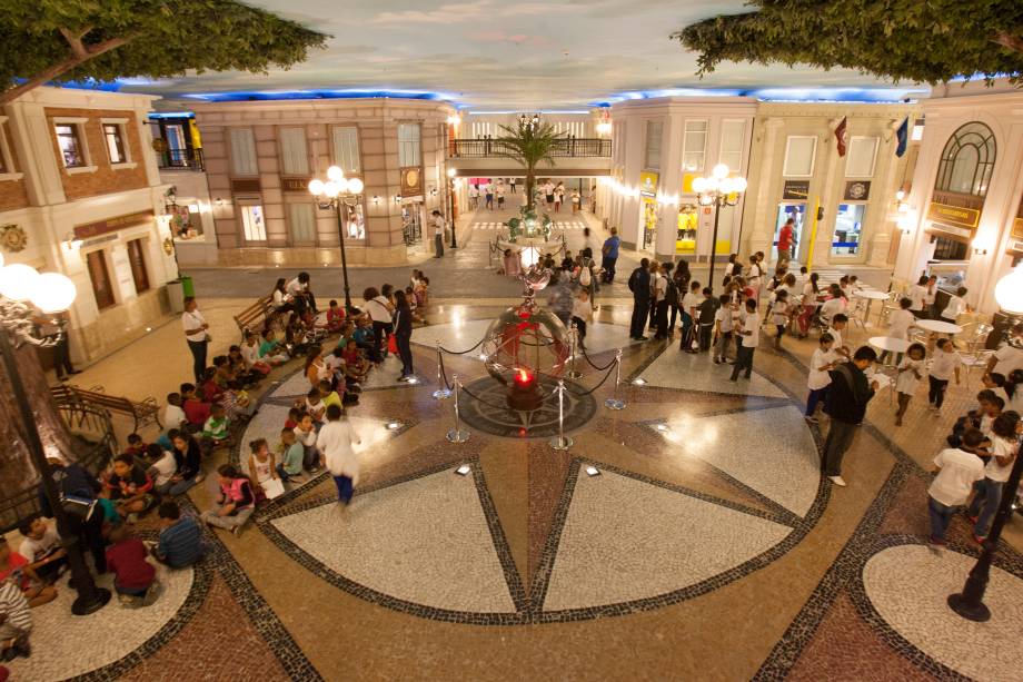 A praça central A praça central