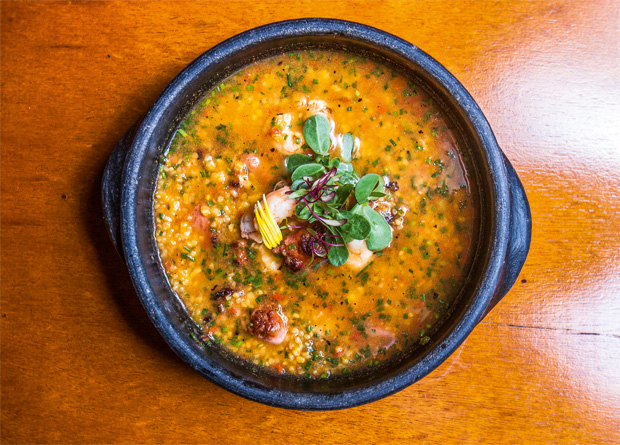 Canjiquinha com camarão Canjiquinha com camarão