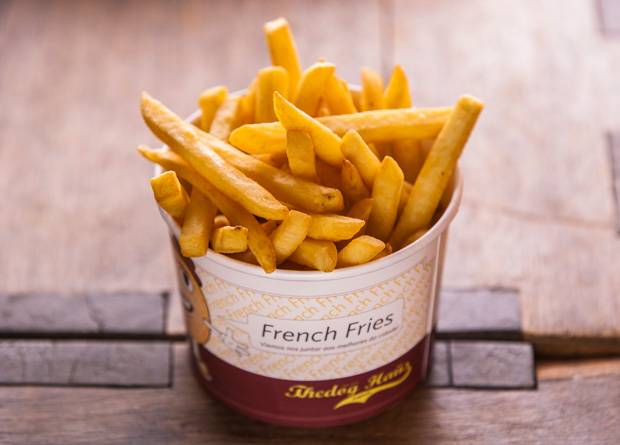 Porção de batatas fritas Porção de batatas fritas