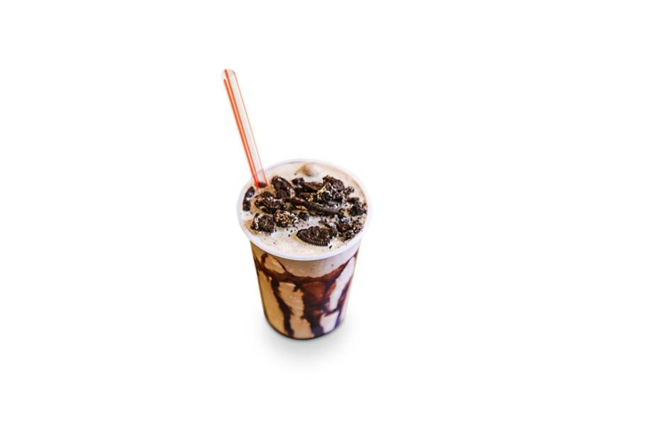 milk-shakes: feito com biscoito Oreo