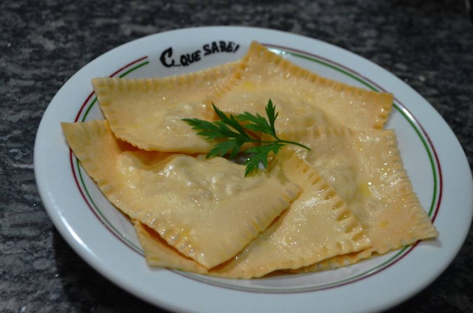 Ravióli de camarão Ravióli de camarão