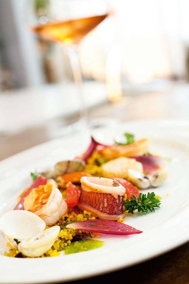 Salada de frutos do mar do Ristorantino Salada de frutos do mar do Ristorantino