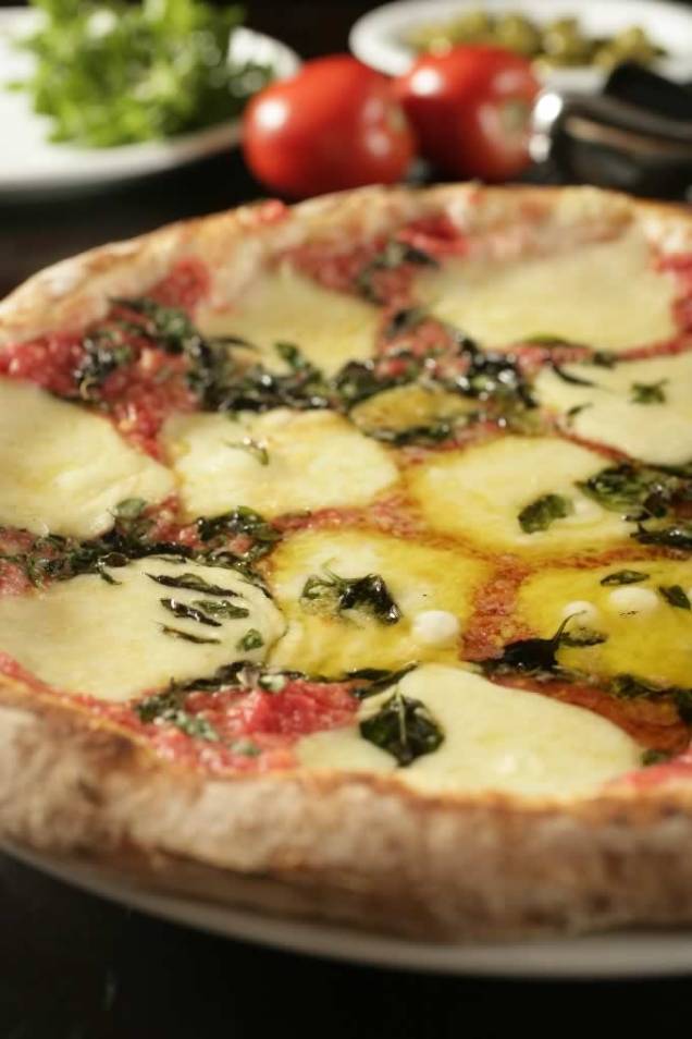 Cobertura de mussarela de búfala Cobertura de mussarela de búfala