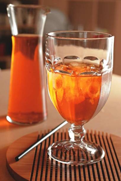 A infusão de rooibos e mirtilo A infusão de rooibos e mirtilo