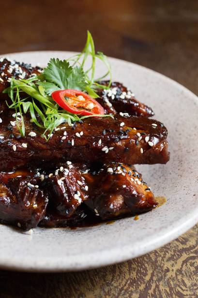 Costelinha de porco ao barbecue Costelinha de porco ao barbecue